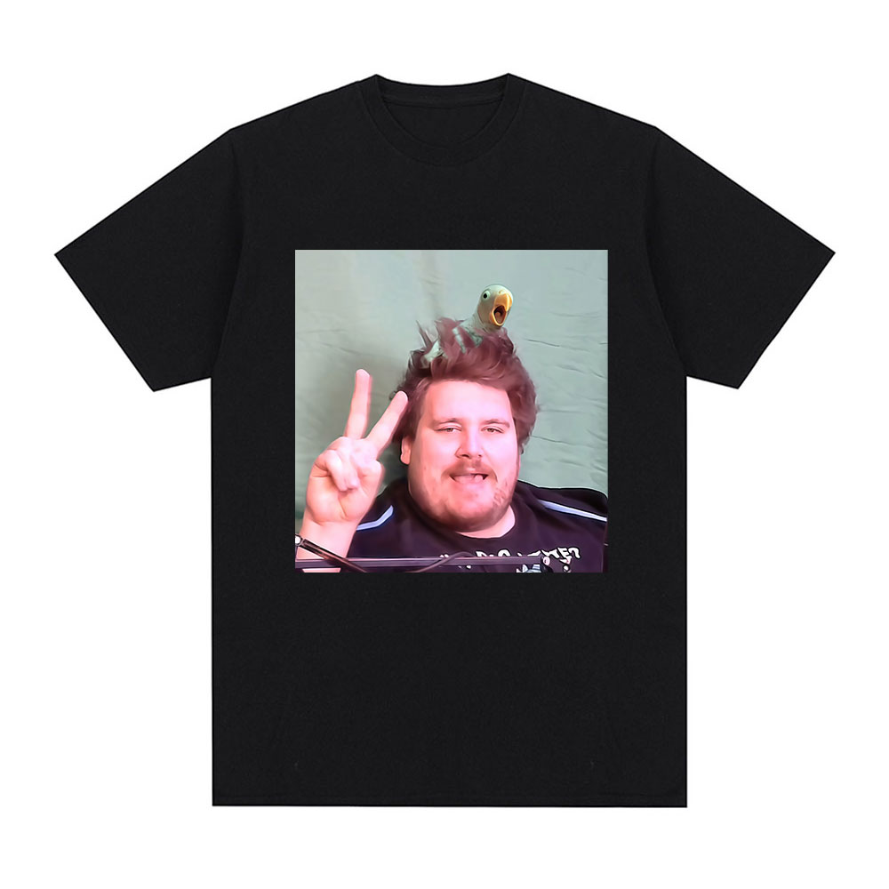 Men Fashion Hair Style - Camiseta Drachenlord com estampa gráfica de