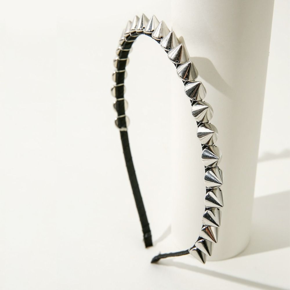 Men Fashion Hair Style - Tiara de Moda Alternativa com Tachas