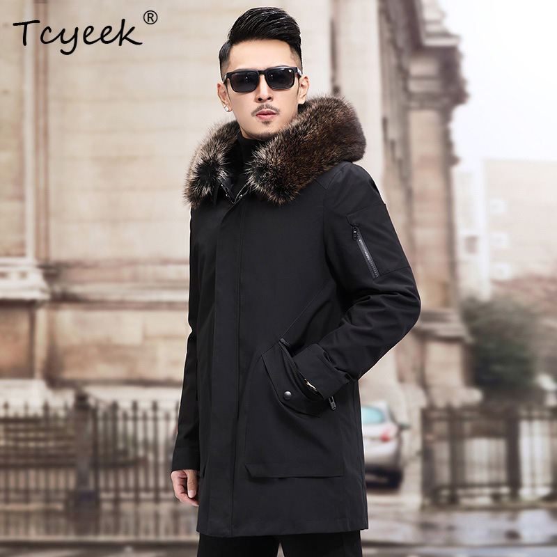 Men'S Fashion Zipper Jacket - Jaquetas de Inverno Tcyeek com Gola