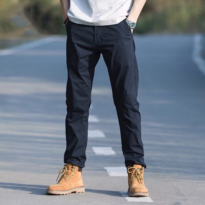 Men'S Fashion Trousers - Calças Casuais Masculinas Soltas Impermeáveis, Corta-Vento
