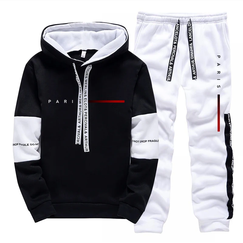 Jogger Sweatpants Men - Conjunto Masculino de Moletom com Capuz