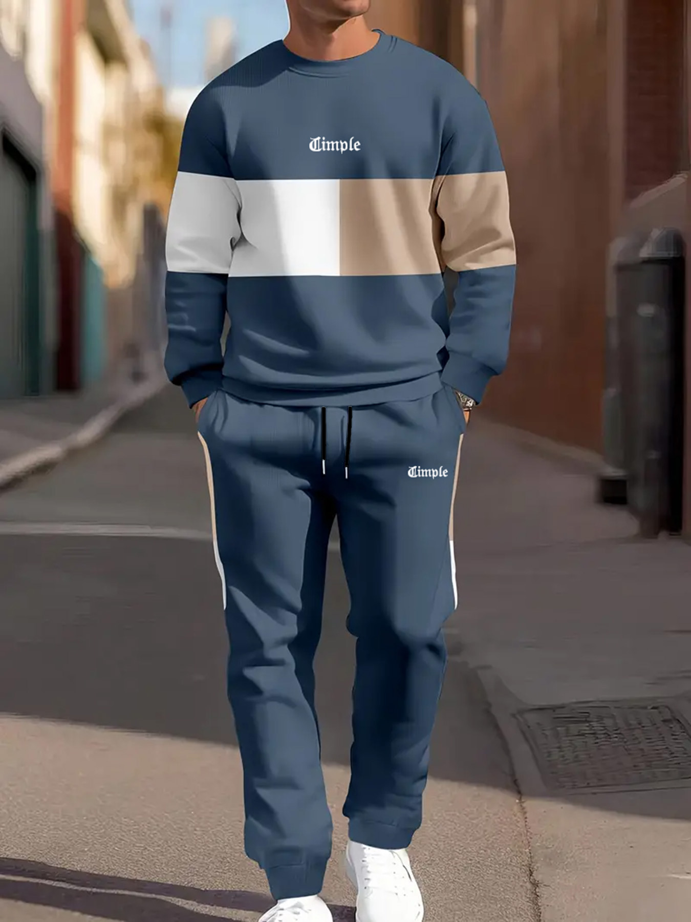 Jogger Sweatpants Men - Conjunto Casual Masculino de Duas Peças,