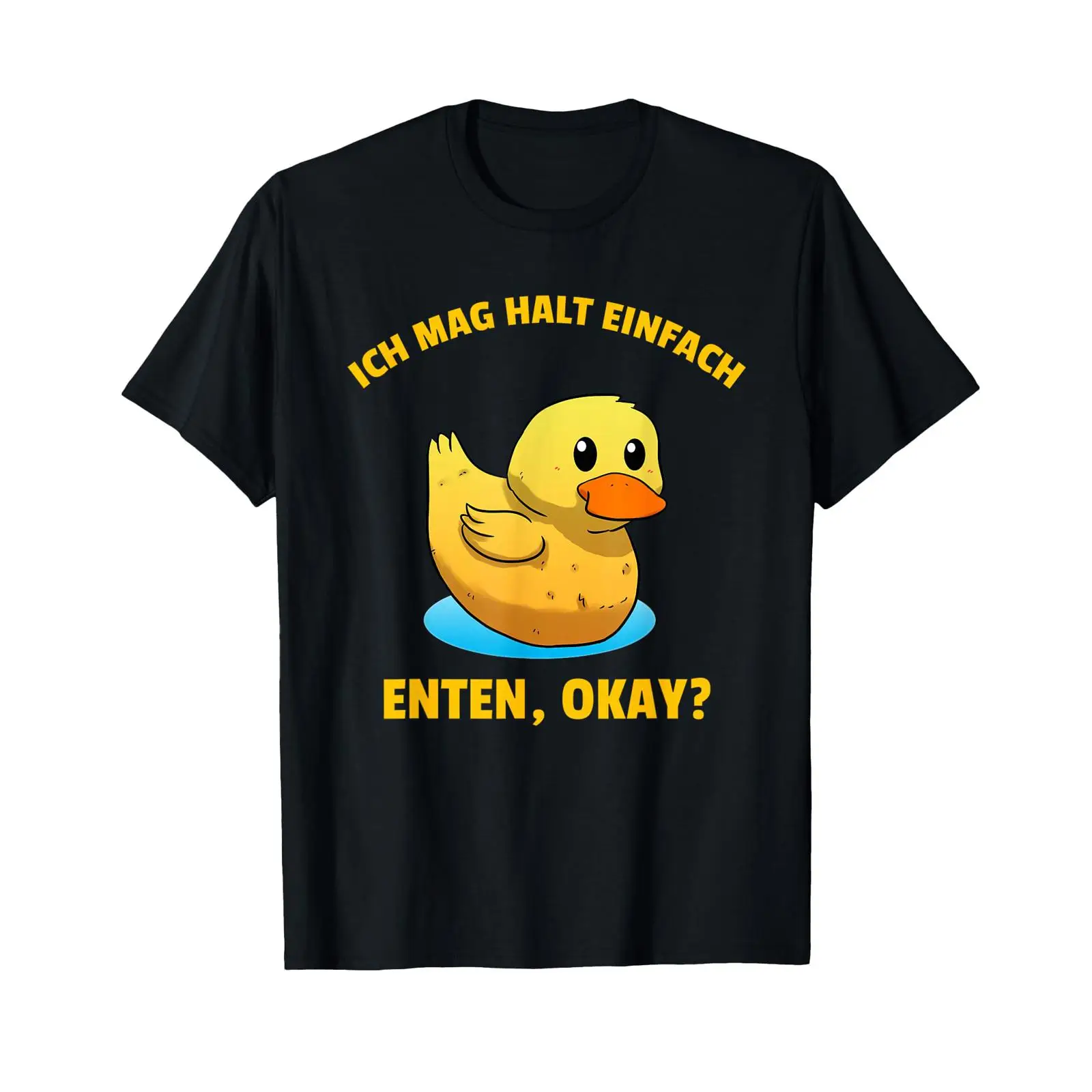 Men'S Fashion Mag - Camiseta Ich Mag Halt Einfach Duck