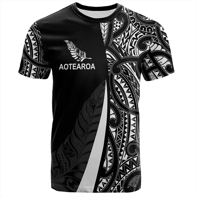 Mens Fashion Rugby Shirts - 3d nova zelândia maori rugby bola