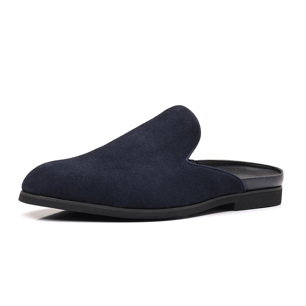 Suede Loafers Men - Mules de camurça para homem mocassins