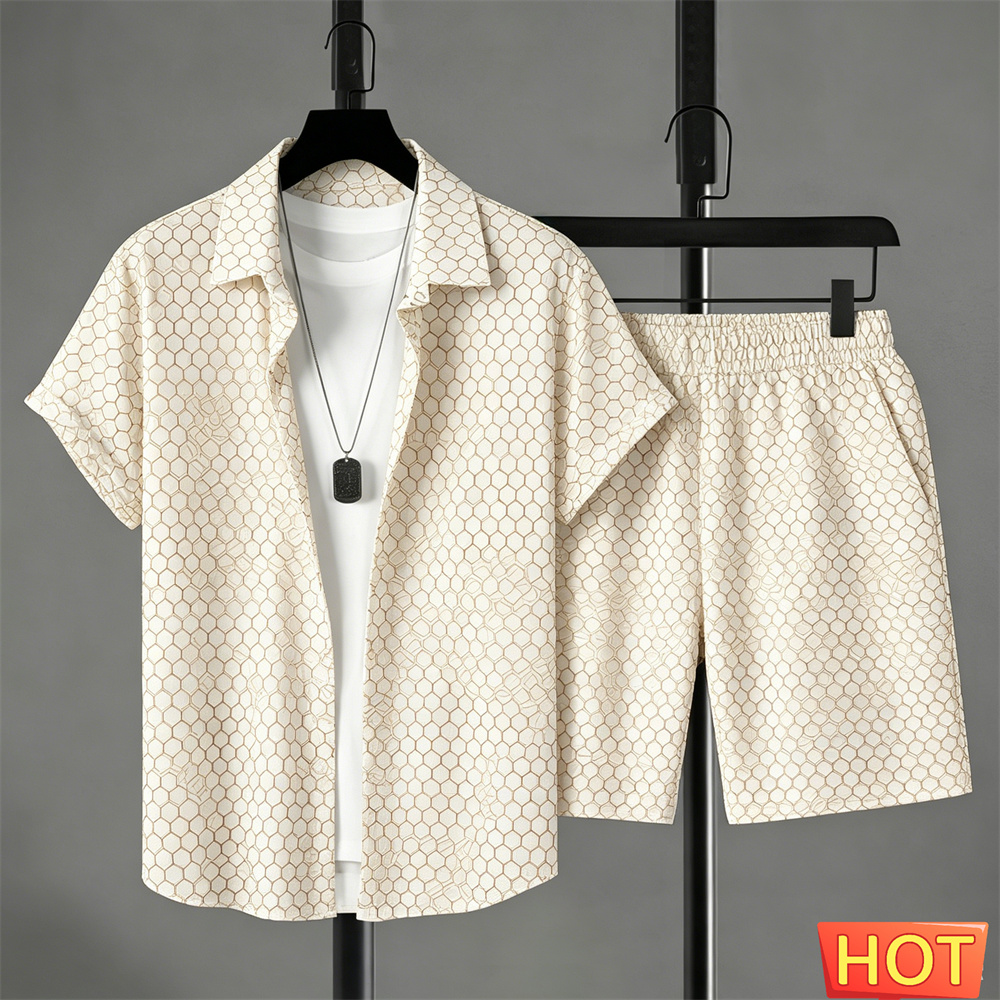 Men'S Fashion Looks - Conjunto de Camisa Masculina para o