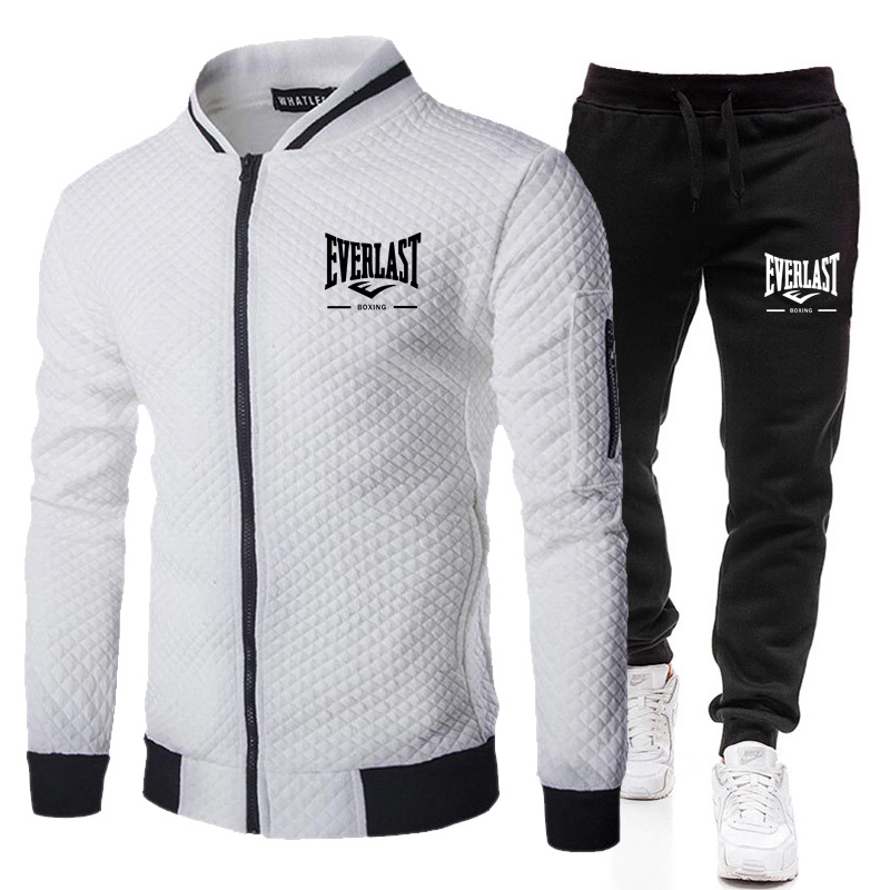 Men'S Fashion Zipper Jacket - Conjunto de Jaqueta Masculina EVERLAST BOXING