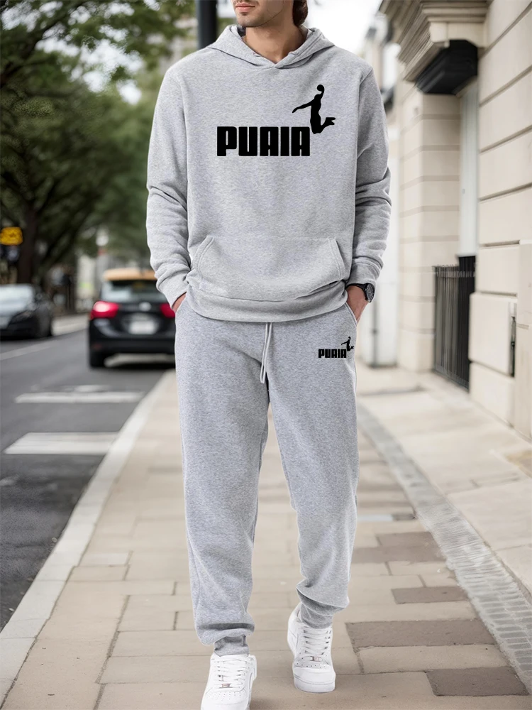 Men'S Fashion Pants - Conjunto Masculino/Agasalho com Capuz/Calça 2026 Outono