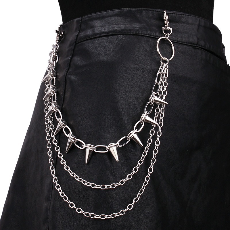 Men'S Fashion Trousers - Hip hop punk rock calças de