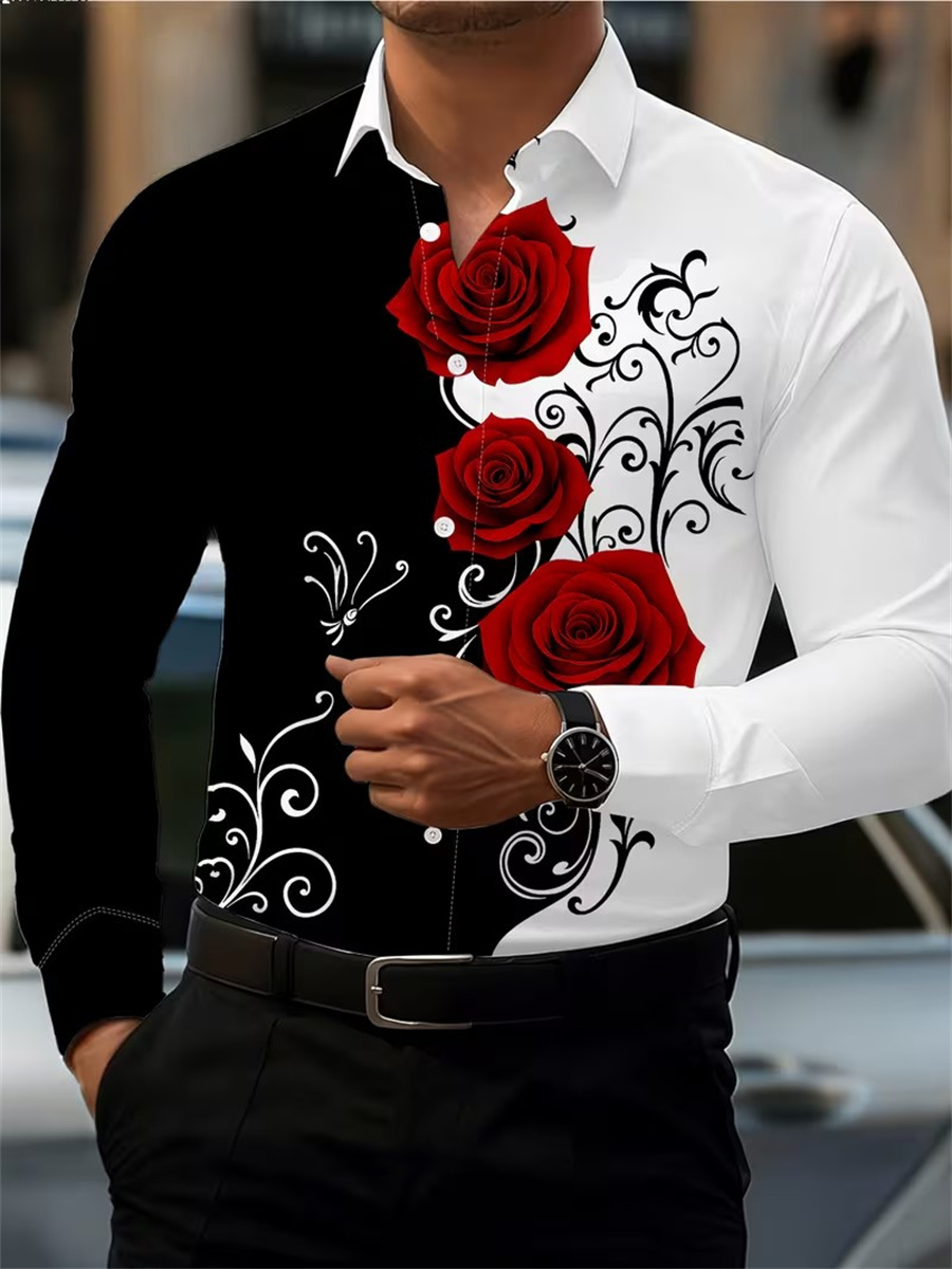 Men'S Fashion Looks - Camisa Masculina de Manga Longa com