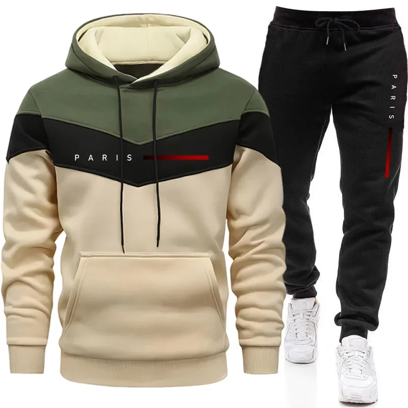 Jogger Sweatpants Men - Conjunto de Moletom Masculino Paris Fashion: