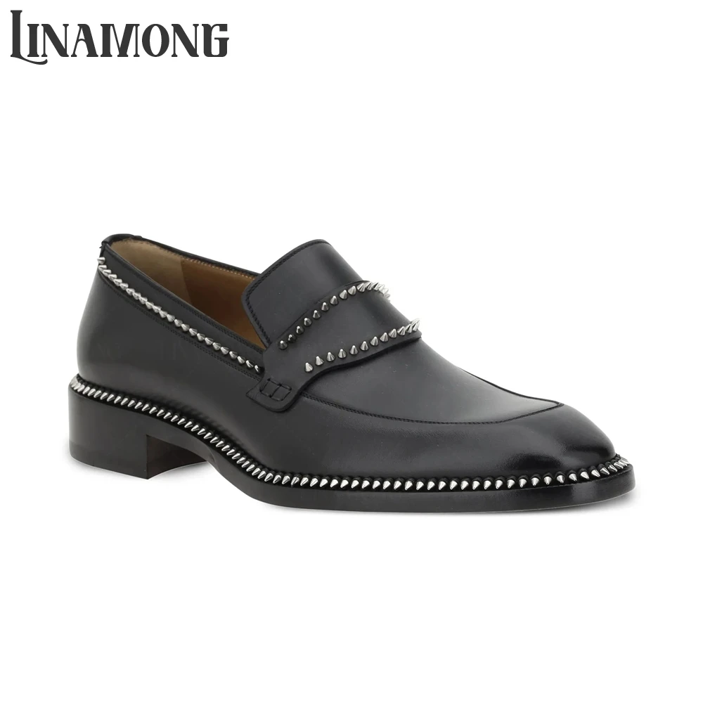 Suede Loafers Men - Mocassins Pretos com Ponta em Forma