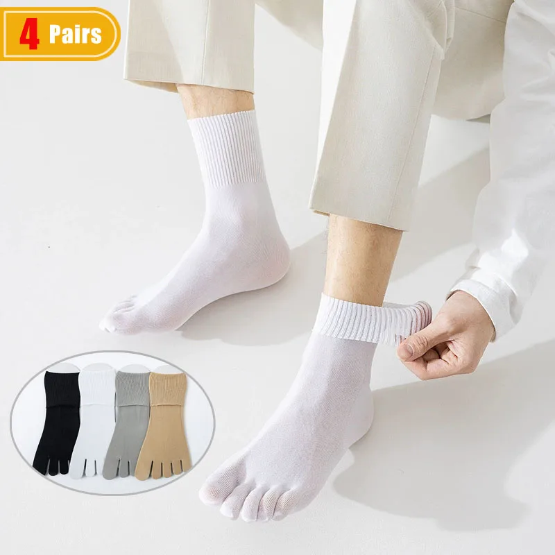 Socks Ankle Men - 4 Pares de Meias Finas de