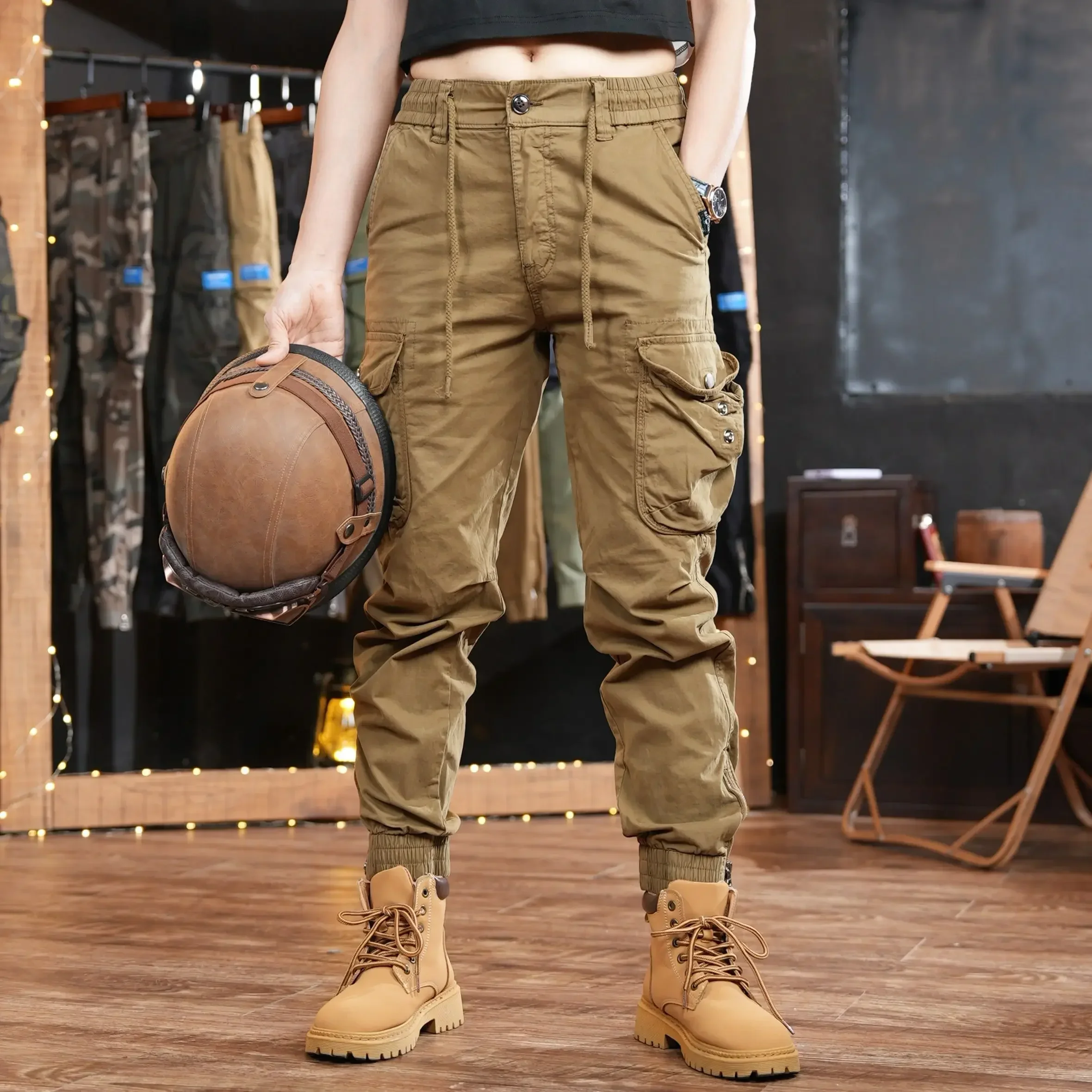 Men'S Fashion Trousers - Multi bolso ao ar livre calças