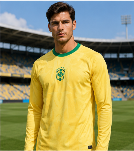 Men'S Fashion Looks - Camisa de Futebol de Manga Longa