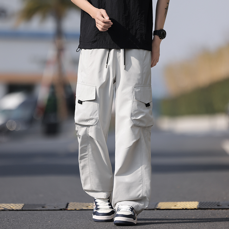 Jogger Sweatpants Men - Calças Cargo Jogger Masculinas Coreanas Estilo