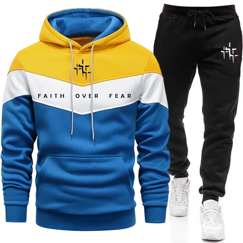 Conjunto Masculino Faith Over  - Jogger Sweatpants Men avaliação e preço