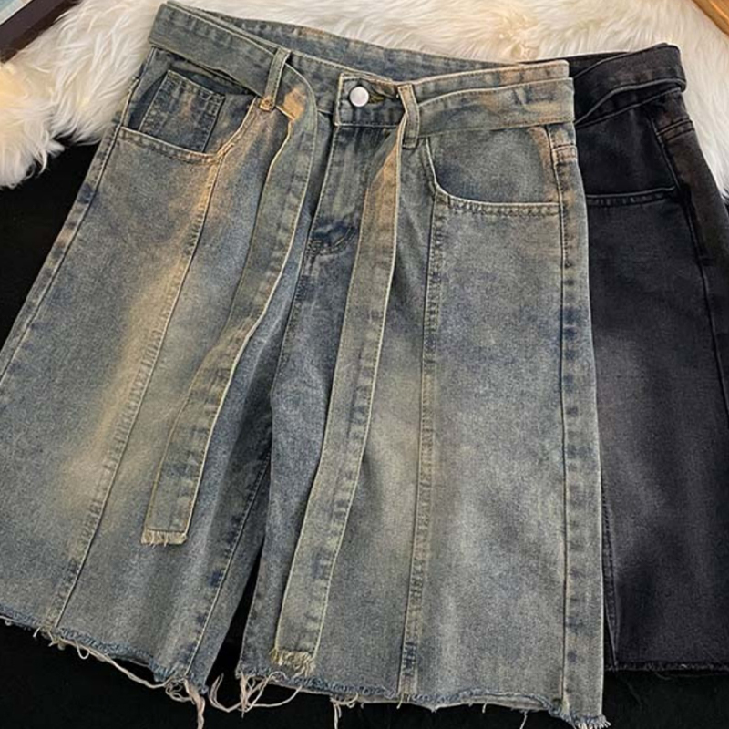 Verão fino franjas denim short - Men'S Fashion Trousers avaliação e preço