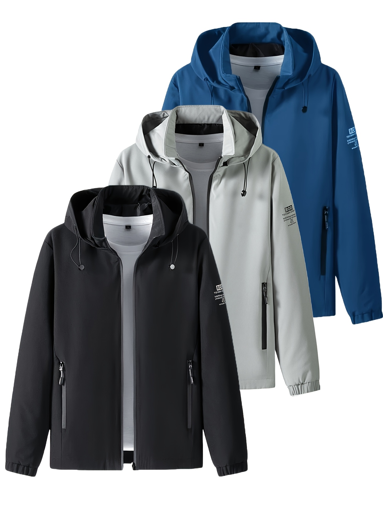 Jaqueta masculina à prova de v - Men'S Fashion Zipper Jacket avaliação e preço
