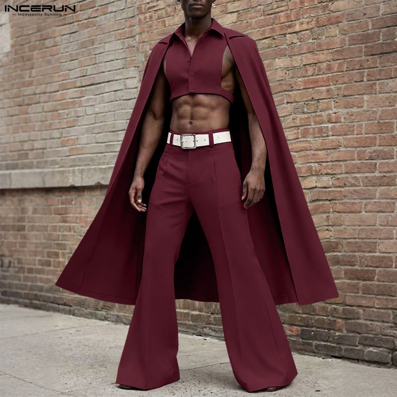 Conjuntos Masculinos INCERUN:  - Men'S Fashion Pants avaliação e preço