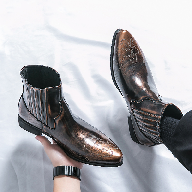 Botas Chelsea masculinas de ca - Men Fashion Hair Style avaliação e preço