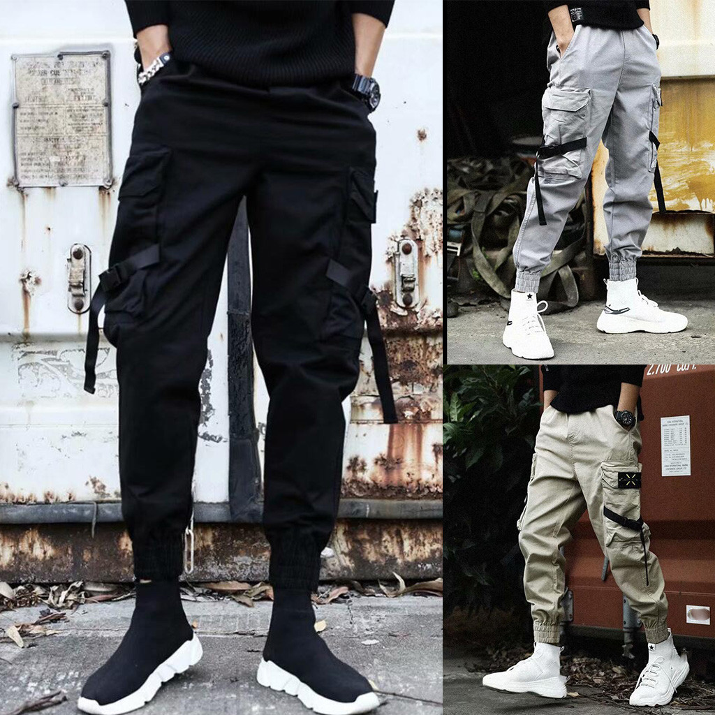 Calças Cargo Masculinas de Cai - Jogger Sweatpants Men avaliação e preço