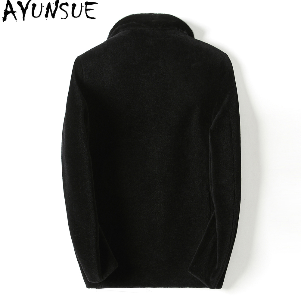 Ayunsue casacos casuais de lã  - Men'S Fashion Zipper Jacket avaliação e preço