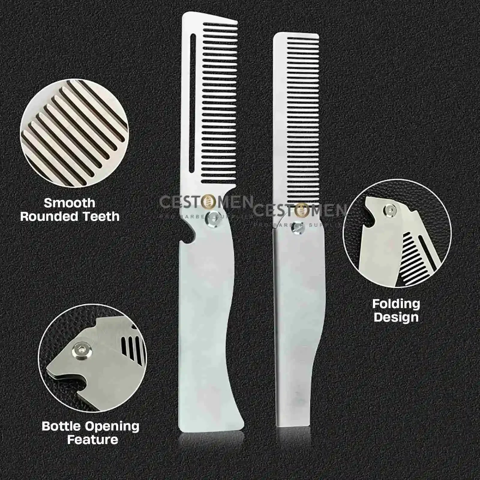 Novo tipo 1/2 pçs pentes de aç - Men Fashion Hair Style avaliação e preço