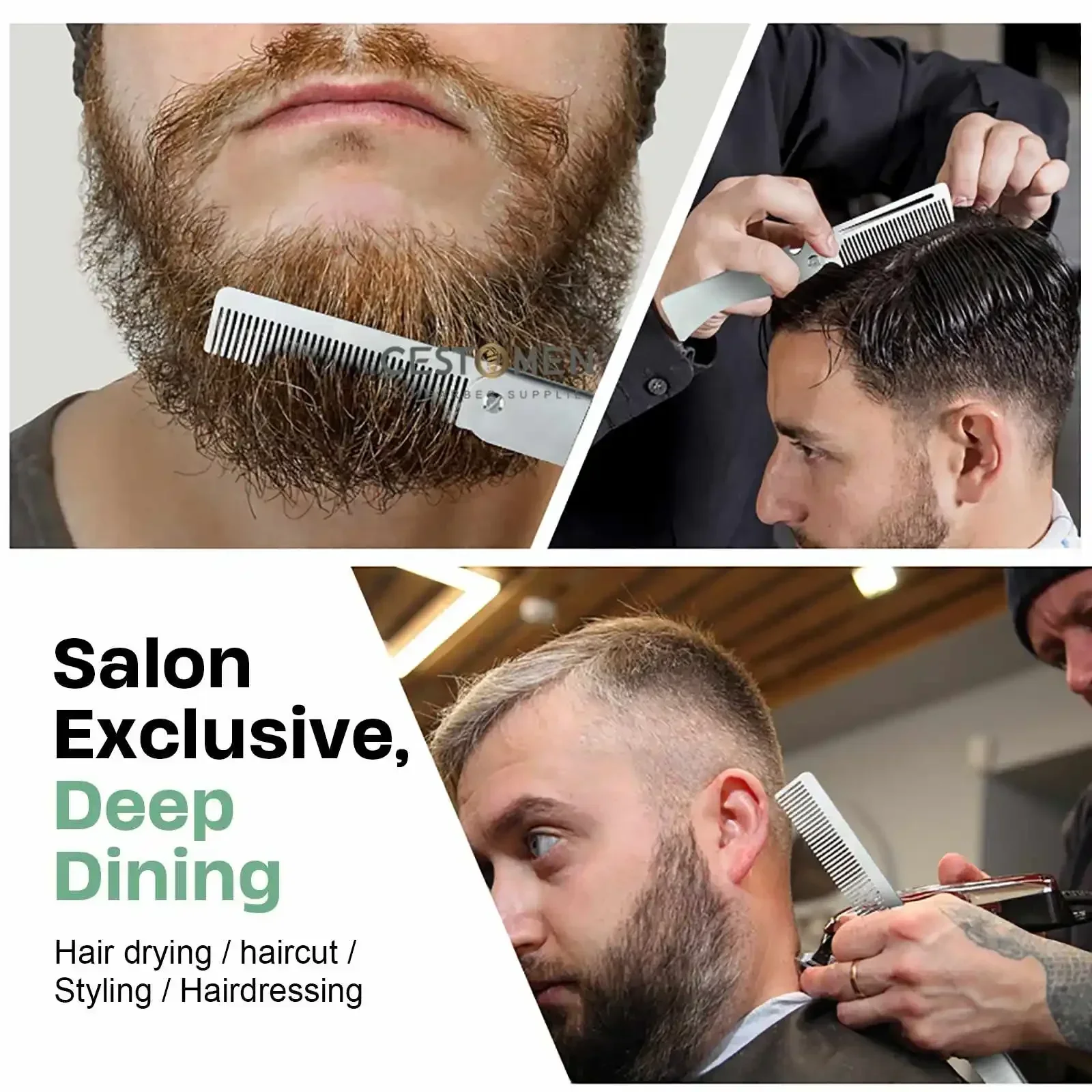 Novo tipo 1/2 pçs pentes de aç - Men Fashion Hair Style avaliação e preço