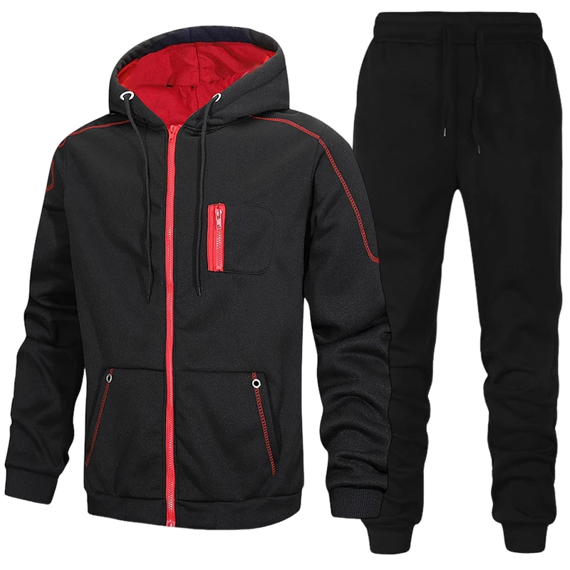 Conjunto de Moletom Masculino  - Men'S Fashion Zipper Jacket avaliação e preço