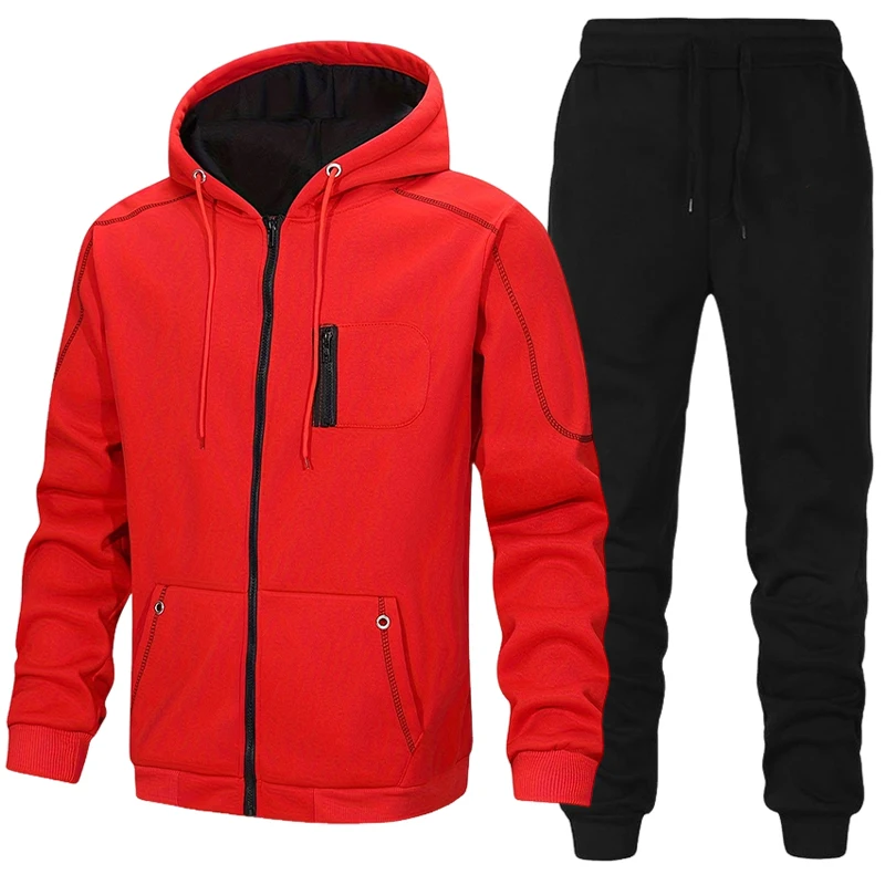 Conjunto de Moletom Masculino  - Men'S Fashion Zipper Jacket avaliação e preço