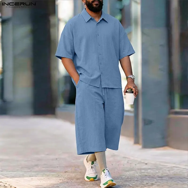 Conjuntos Masculinos INCERUN:  - Men'S Fashion Pants avaliação e preço