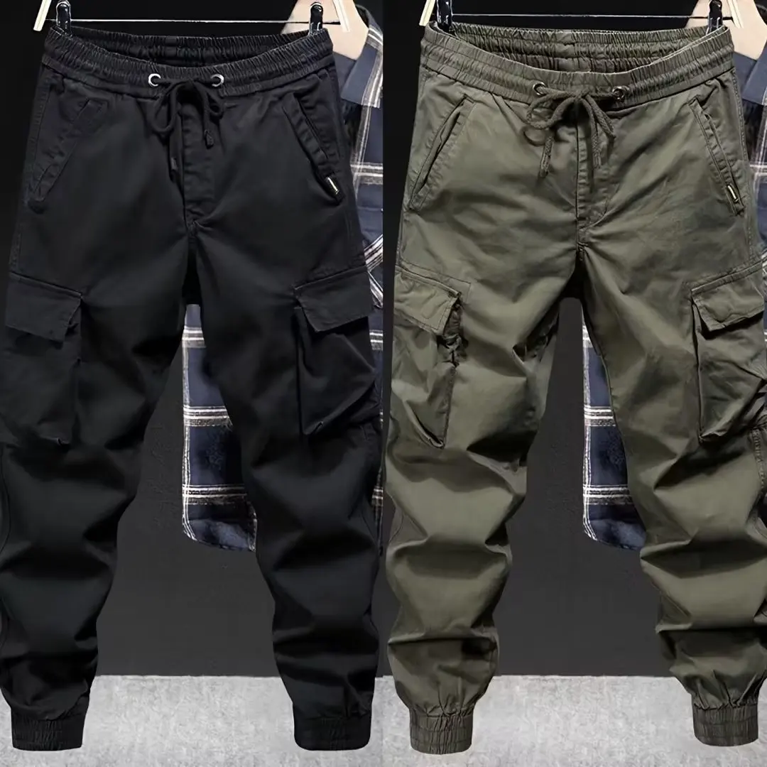 Calças Cargo Casuais Masculina - Men'S Fashion Trousers avaliação e preço