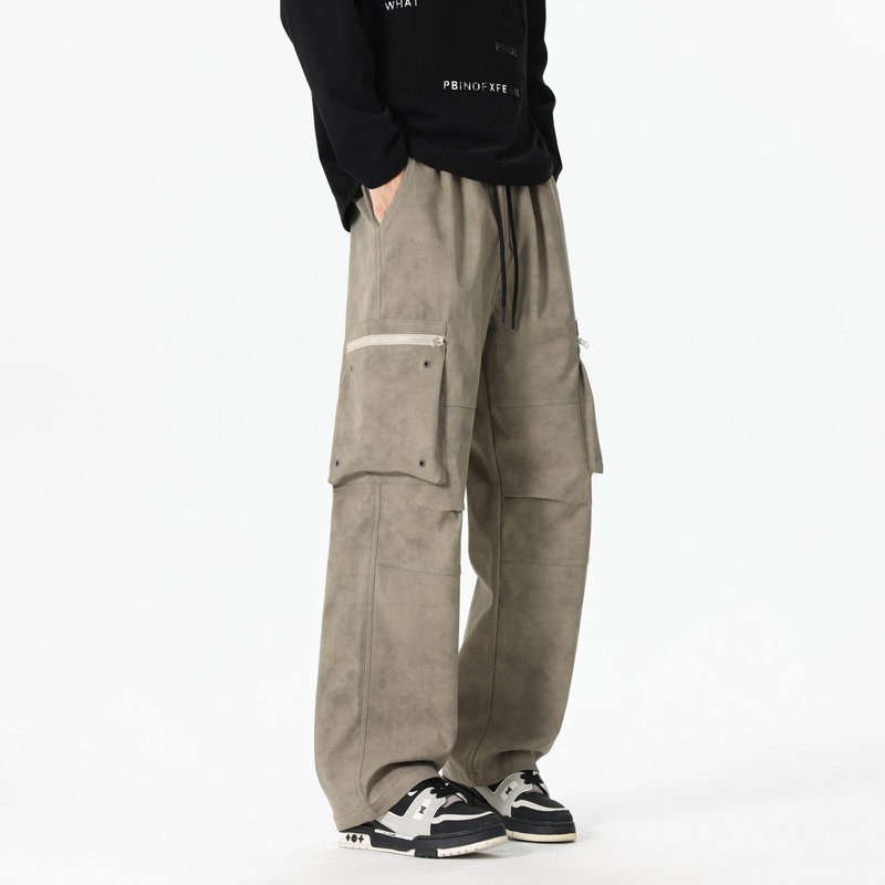 Bolso elástico de cintura alta - Men'S Fashion Trousers avaliação e preço