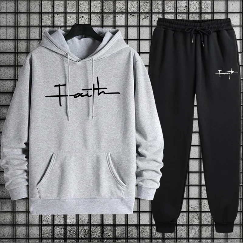 Conjunto de moletom com capuz  - Men'S Fashion Pants avaliação e preço
