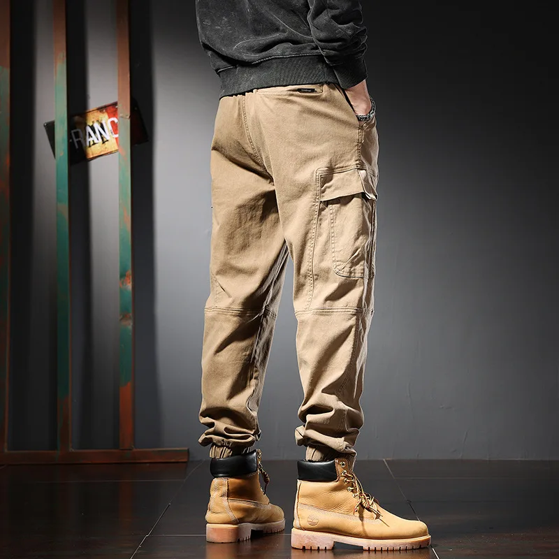 Loose Cargo Cotton Sweatpants  - Jogger Sweatpants Men avaliação e preço
