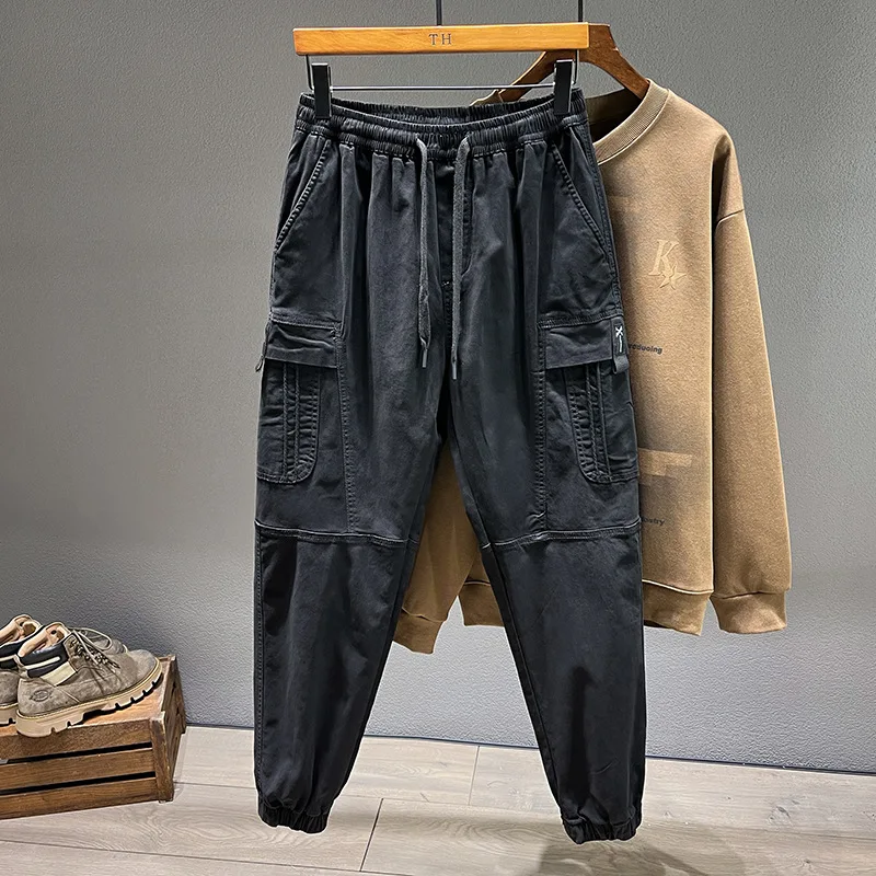 Loose Cargo Cotton Sweatpants  - Jogger Sweatpants Men avaliação e preço