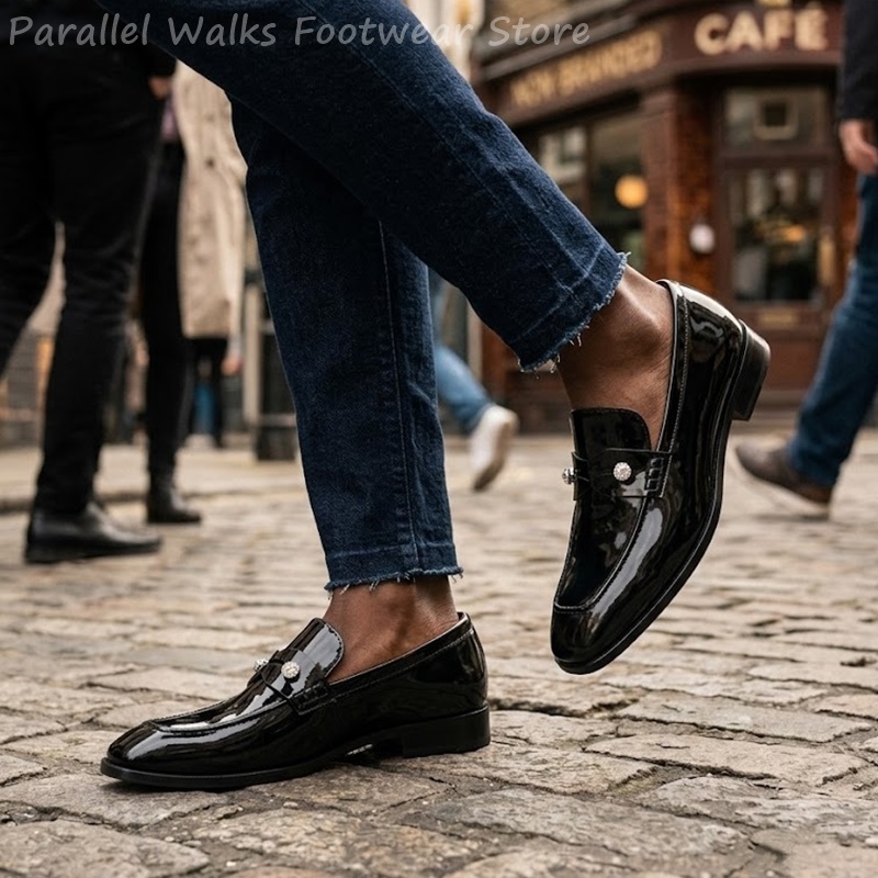 Sapatos masculinos pretos de c - Suede Loafers Men avaliação e preço