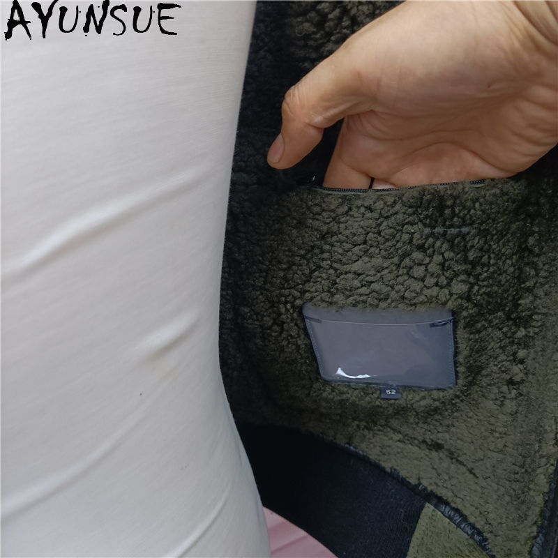 Ayunsue casaco de pele natural - Men'S Fashion Zipper Jacket avaliação e preço