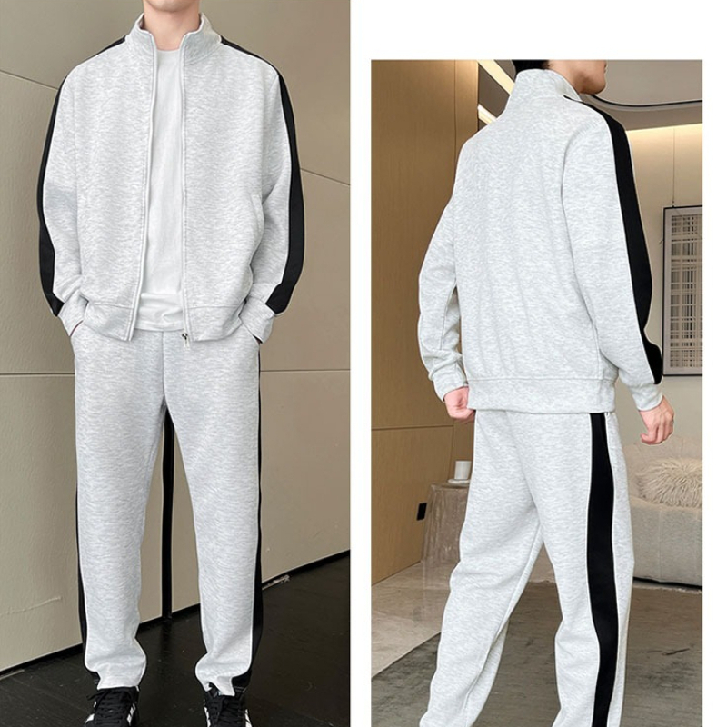 Conjunto de agasalho masculino - Men'S Fashion Zipper Jacket avaliação e preço