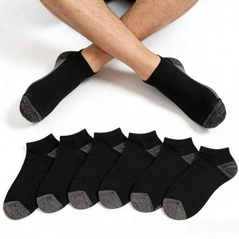 1/6 Pares de Meias Antiodor pa - Socks Ankle Men avaliação e preço