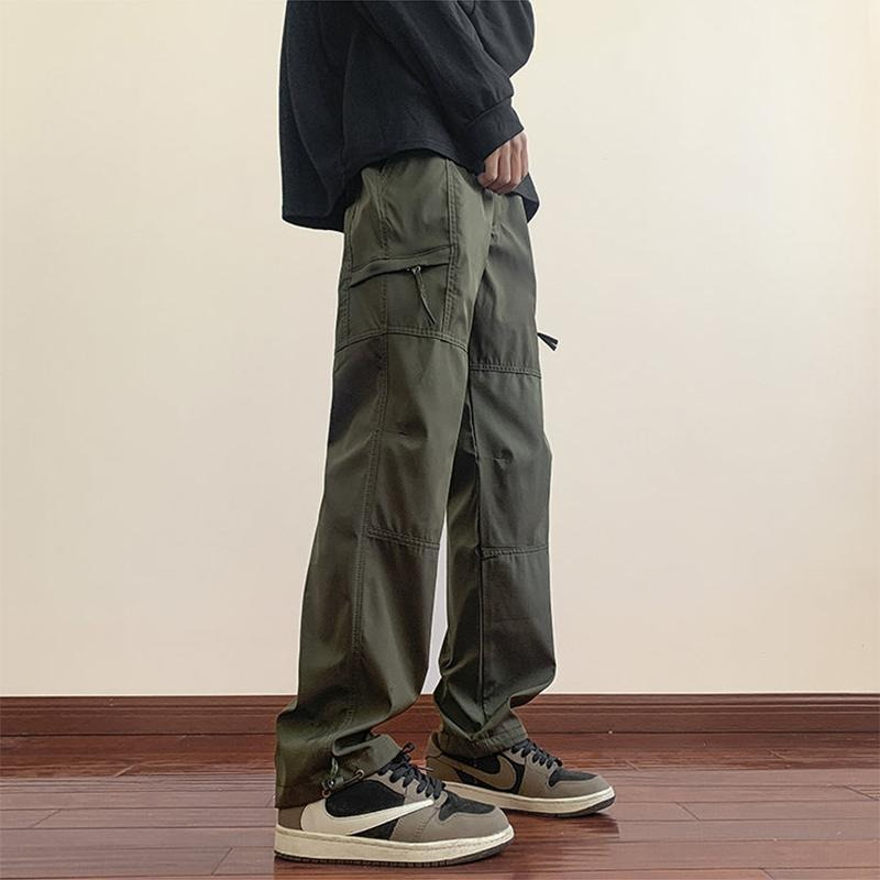 Calças Cargo Masculinas de Per - Men'S Fashion Trousers avaliação e preço
