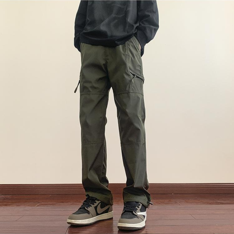 Calças Cargo Masculinas de Per - Men'S Fashion Trousers avaliação e preço